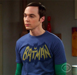 生活大爆炸谢耳朵 Sheldon 谢尔顿同款蝙蝠侠图案T恤男女短袖t恤