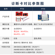 电脑诊断卡台式机主板故障，检测试卡pci智能中文诊断卡pti9