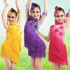 儿童拉丁舞演出服少儿女童拉丁舞，裙表演比赛演出服装，亮片流苏