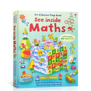 Usborne See Inside Maths 看里面之解密数学 儿童百科立体翻翻书 科普科学英语绘本故事书课外读物3-8岁 英文原版进口图书