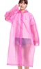 加厚雨衣时尚磨砂成人儿童开衫，便携旅游徒步防雨防水非一次性