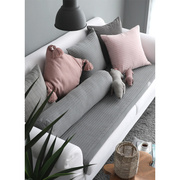 韩国沙发垫布艺四季现代简约通用纯棉欧式客厅，防滑沙发坐垫子加厚