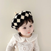 韩版ins宝宝帽子秋冬季针织洋气婴儿贝雷帽保暖造型男女童画家帽