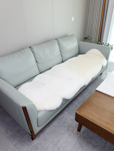 澳洲羊毛沙发垫整张羊皮毛一体短羊毛座垫客厅高端羊剪绒沙发坐垫