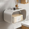 卫生间厕所纸盒免打孔壁挂式防水厕所卫生纸卷纸置物架抽纸盒专用