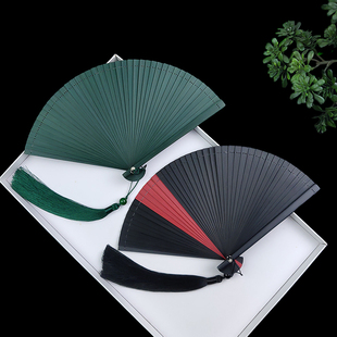 全竹折扇镂空折叠迷你扇子，5寸6寸随身中国风，古风红黑色古典舞蹈扇