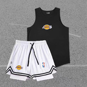美式篮球服运动套装男休闲夏季薄款速干比赛训练球衣短裤无袖背心
