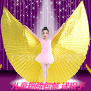 肚皮舞金翅道具3色幻彩翅膀儿童，演出翅膀舞蹈，服360度彩色翅膀