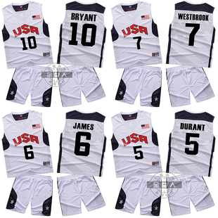 13美国队篮球服套装梦十篮球衣训练服比赛服空板定制成人儿童