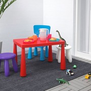 济南IKEA宜家儿童桌玛莫特儿童桌儿童椅凳子宝宝塑料国内