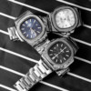 （）LAULEX鹦鹉螺系列商务扫秒机芯石英男女同款手表