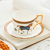 法式轻奢陶瓷咖啡杯欧式奢华咖啡杯碟套装精致下午茶茶具骨瓷杯子