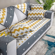 沙发垫四季通用全棉防滑布艺，纯棉简约现代客厅坐垫，皮靠背巾套全盖