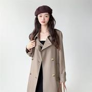 斤的大杨韩系风衣女款中长款小个子高级感超好看外套