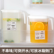 日式冰箱冷水壶家用大容量，塑料杯耐高温储水夏季饮料，凉水壶冷水筒