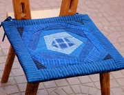 手工拼布土布坐垫老粗布椅子垫餐椅垫纯棉布座垫板凳凳子垫含