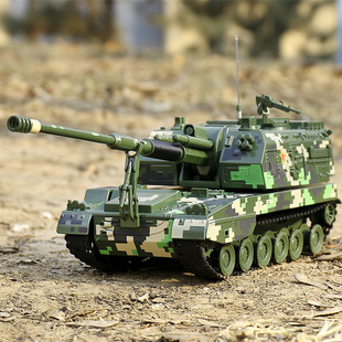 1 50金属仿真凯迪威合金05a式155加榴炮军事模型玩具坦克高射炮车