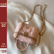 南风chio2nd霓虹爱心盒子包包，女2024精致手提包单肩斜挎小包