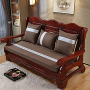 实木沙发垫坐垫加厚海绵垫子，硬厚四季通用红木沙发三人位座垫定制