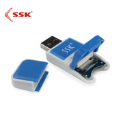 SSK飚王创意迷你读卡器USB2.0高速读卡器micro SD卡单口读卡器022