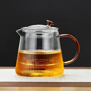 玻璃茶壶耐高温单壶过滤小号花茶壶，家用煮茶壶，功夫泡茶器茶具套装