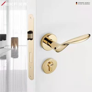德国ekf门锁欧式室内门锁，卧室房门锁卫生间，锁芯锁具木门锁把手锁