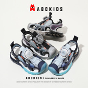 abckids凉鞋2023年夏季男童，包头凉鞋女童沙滩鞋，中小童洞洞鞋