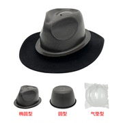 毛呢礼帽pvc塑料帽托 巴拿马草帽保护透明帽托锥形帽拖黑色不变型