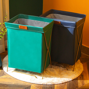 脏衣篮折叠家用高颜值脏衣篓分类衣服收纳筐卫生间，浴室皮质储物篮