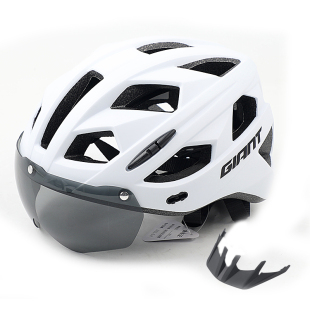 GIANT捷安特骑行头盔山地自行车防风镜安全帽一体成型装备