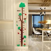亚克力镜面儿童量身高墙贴3d立体客厅卧室房间创意装饰可移除贴画