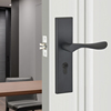 单舌锁卧室门锁室内房门锁单锁舌家用通用型老式锁具木门锁门把手