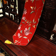 中式刺绣桌旗现代茶几桌旗欧式床旗茶几布玄关电视柜饰布中国风