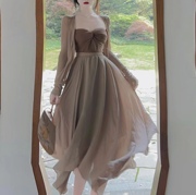 mimodk禅意裙\新中式，棉麻半身裙温柔长裙女法式复古气质纯色裙子