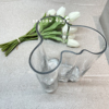 四季辰院网红北欧芬兰大师湖泊花瓶，ins风高级感透明玻璃水培异形