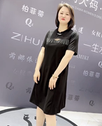 芮娜依莲6077夏季国风旗袍裙加大码女装胖妹妹气质显瘦连衣裙