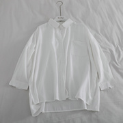 泫雅风！工厂女装长袖白衬衫宽松大码网红bf衬衣2020夏季薄款