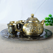 金属玫瑰花茶壶客厅茶几喝茶创意义乌小商品套装茶具创意家居装饰