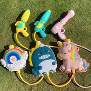 儿童背包水玩具大容量，喷水小孩女孩男孩宝宝，滋呲水抽拉式电动
