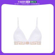 香港直发Versace范思哲女士白色徽标棉质文胸1000656A232741A1001