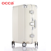 occa纯PC拉杆箱升级铝合金锁旅行箱铝包角行李箱22寸25寸29寸