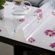 茶几桌布防水防烫长方形软塑料玻璃胶垫茶几垫网红餐桌垫PVC台布