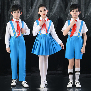 儿童合唱团演出服中小学生少先红领巾朗诵比赛幼儿园男女表演服装