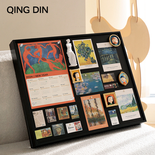 qingdin电表箱装饰画轻奢高级感艺术，电表箱盒遮挡磁吸黑板挂画