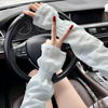 冰袖女夏季开车防晒手套加长女士，护臂套户外骑电车遮阳袖套薄袖子