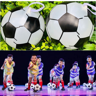 儿童我们的足球梦舞蹈演出服装幼儿园足球队舞台舞蹈道具足球