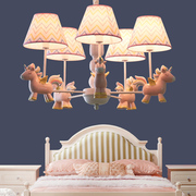 可爱飞马儿童吊灯卧室灯具，温馨儿童房女孩男孩，现代简约房间灯创意