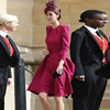 法式宴会小礼服裙玫红色，气质秋装连衣裙，平时可穿女王妃同款