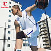 中国乔丹短袖篮球服比赛训练T恤速干健身服背心短裤套装定制印字