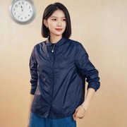 yun韫2023冬女装翻领，单排扣长袖纯色，夹棉女衬衫加棉衬衣3088